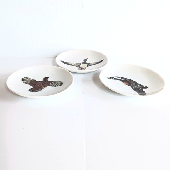 Vintage 1980s Bird Collection Small Plates by Calvert Reserve Whiskey - Picture 5 of 10